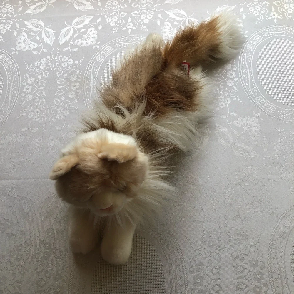 Douglas Kiki Ragdoll Cat Plush Toy Cream/Caramel Fluffy Fur Stuffed Animal